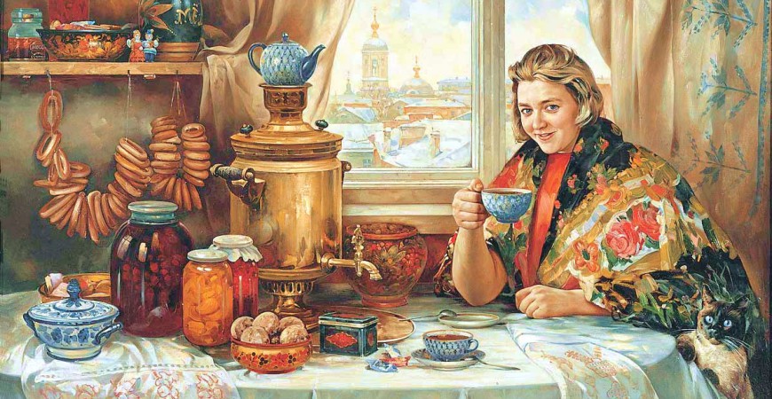 vasili nesterenko drinking tea 1997